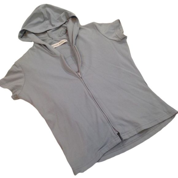 Susana Monaco Front Zip Hoodie Top - Picture 1 of 3